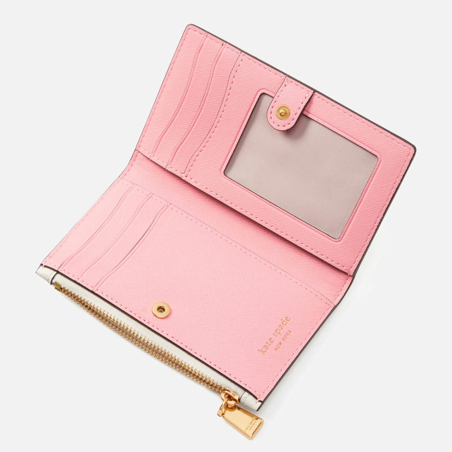 Purses And Cardholders*Kate Spade New York Lemon Drop Lemon Appliqued Saffiano Leather Bifold Wallet