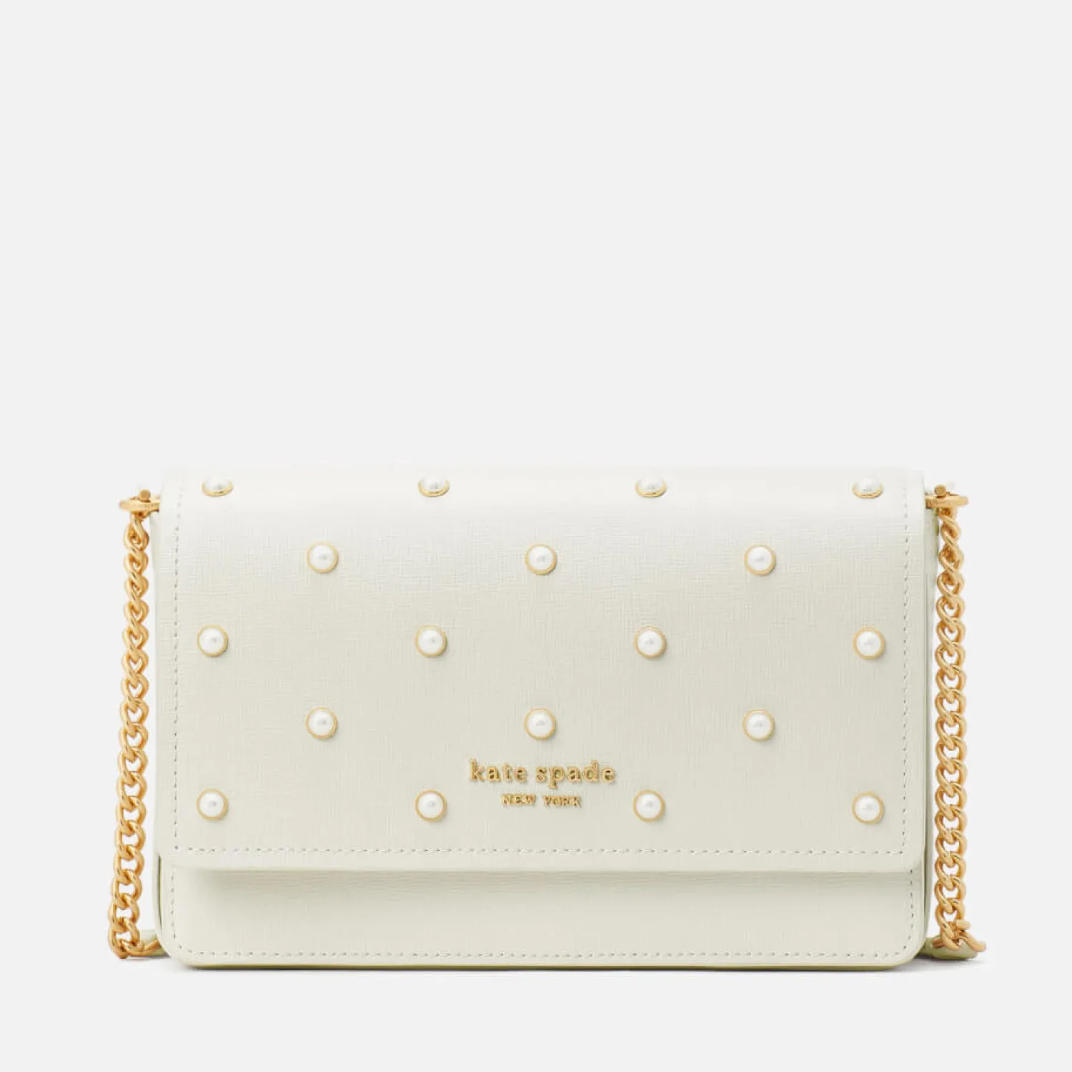 Purses And Cardholders*Kate Spade New York Morgan Pearl Leather Flap Chain Wallet