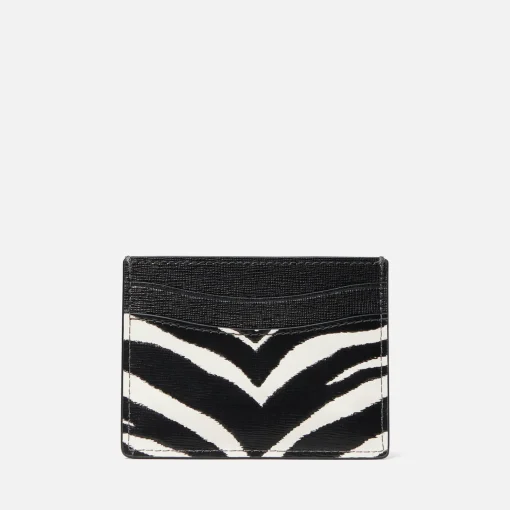 Purses And Cardholders*Kate Spade New York Morgan Zebra Leather Card Holder