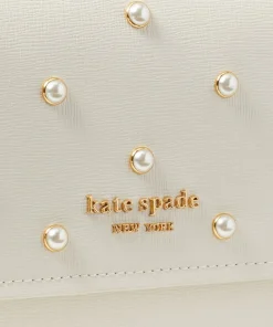 Purses And Cardholders*Kate Spade New York Morgan Pearl Leather Flap Chain Wallet