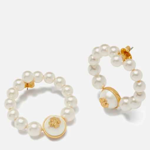 Earrings*Kate Spade New York Pearls On Pearls Faux Pearl Hoops