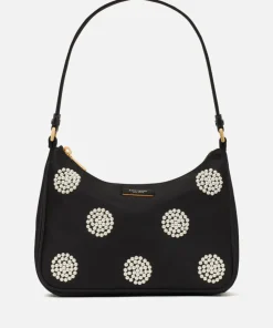Shoulder Bags*Kate Spade New York Sam Pearl Embellished Small Nylon Shoulder Bag