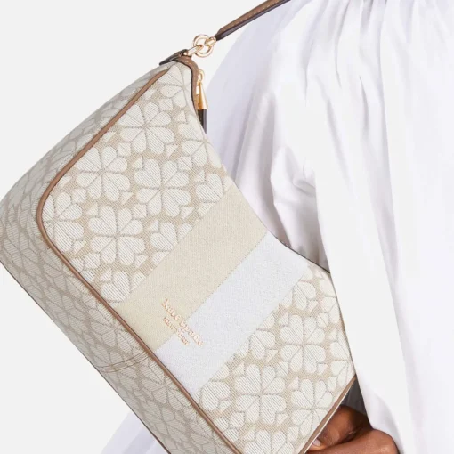 Shoulder Bags*Kate Spade New York Small Sam Leather-Trimmed Jacquard Bag