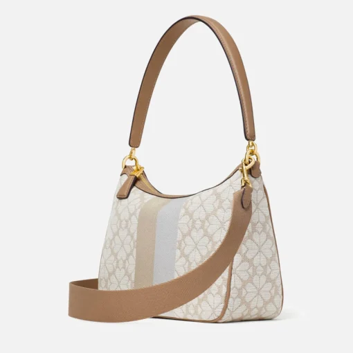 Shoulder Bags*Kate Spade New York Small Sam Leather-Trimmed Jacquard Bag