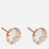 Earrings*Kate Spade New York Women's Round Earrings - Clear/Rose Gold