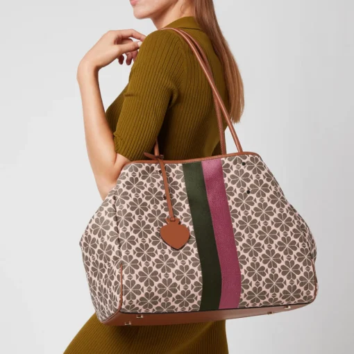 Tote Bags*Kate Spade New York Women's Everything Spade Flower Jacquard Tote Bag - Pink Multi