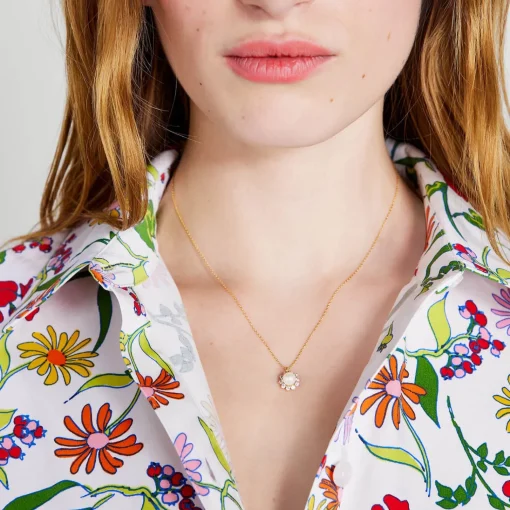 Necklaces*Kate Spade New York Women's Sunny Halo Pendant - White Multi