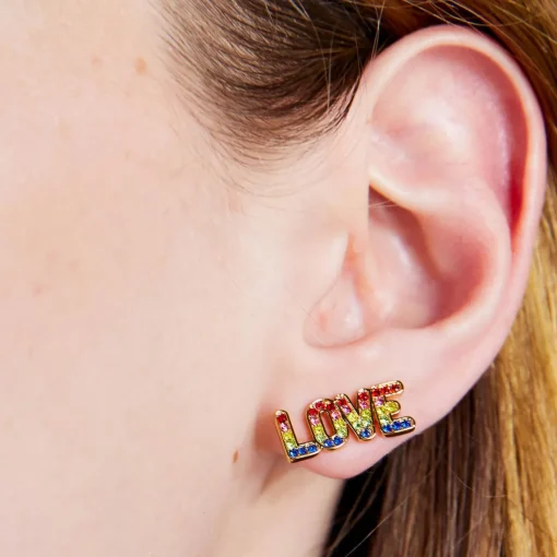 Earrings*Kate Spade New York Women's Rainbow Love Mismatched Studs - Multi