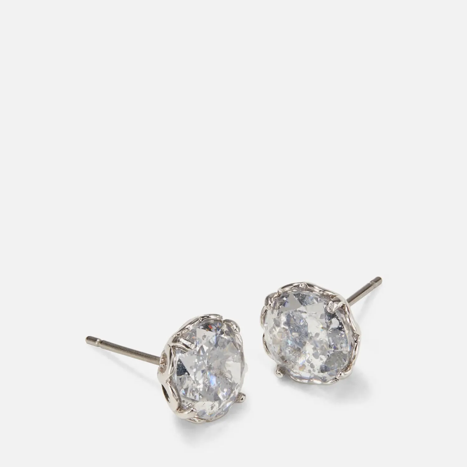 Earrings*Kate Spade New York Women's Round Earrings - Clear/Silver