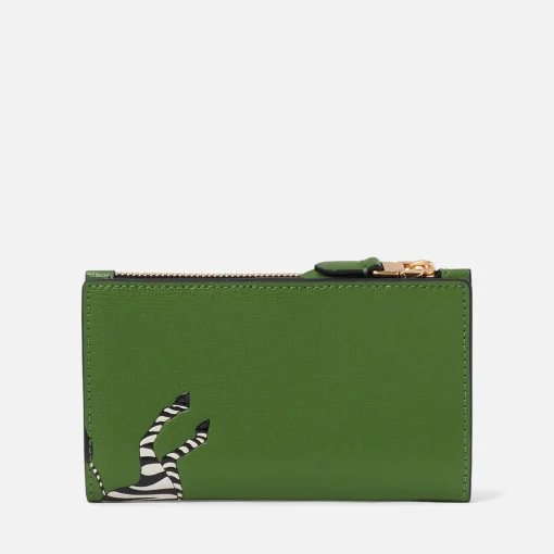 Purses And Cardholders*Kate Spade New York Zebra Print Saffiano Leather Bifold Wallet