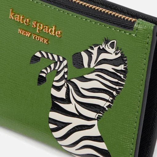 Purses And Cardholders*Kate Spade New York Zebra Print Saffiano Leather Bifold Wallet