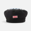 Hats Scarves & Gloves*KENZO Logo Applique Cotton-Canvas Beret