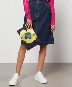 Clutch Bags*KENZO Poppy Cotton-Twill Clutch