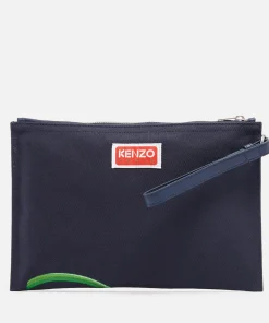 Clutch Bags*KENZO Poppy Cotton-Twill Clutch
