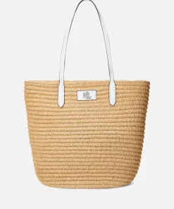 Tote Bags*Lauren Ralph Lauren Brie 31 Large Straw Tote Bag