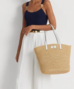 Tote Bags*Lauren Ralph Lauren Brie 31 Large Straw Tote Bag