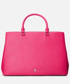 Satchels*Lauren Ralph Lauren Hanna 37 Large Leather Satchel Bag