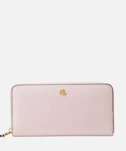 Purses And Cardholders*Lauren Ralph Lauren Leather Large Zip Continental Wallet