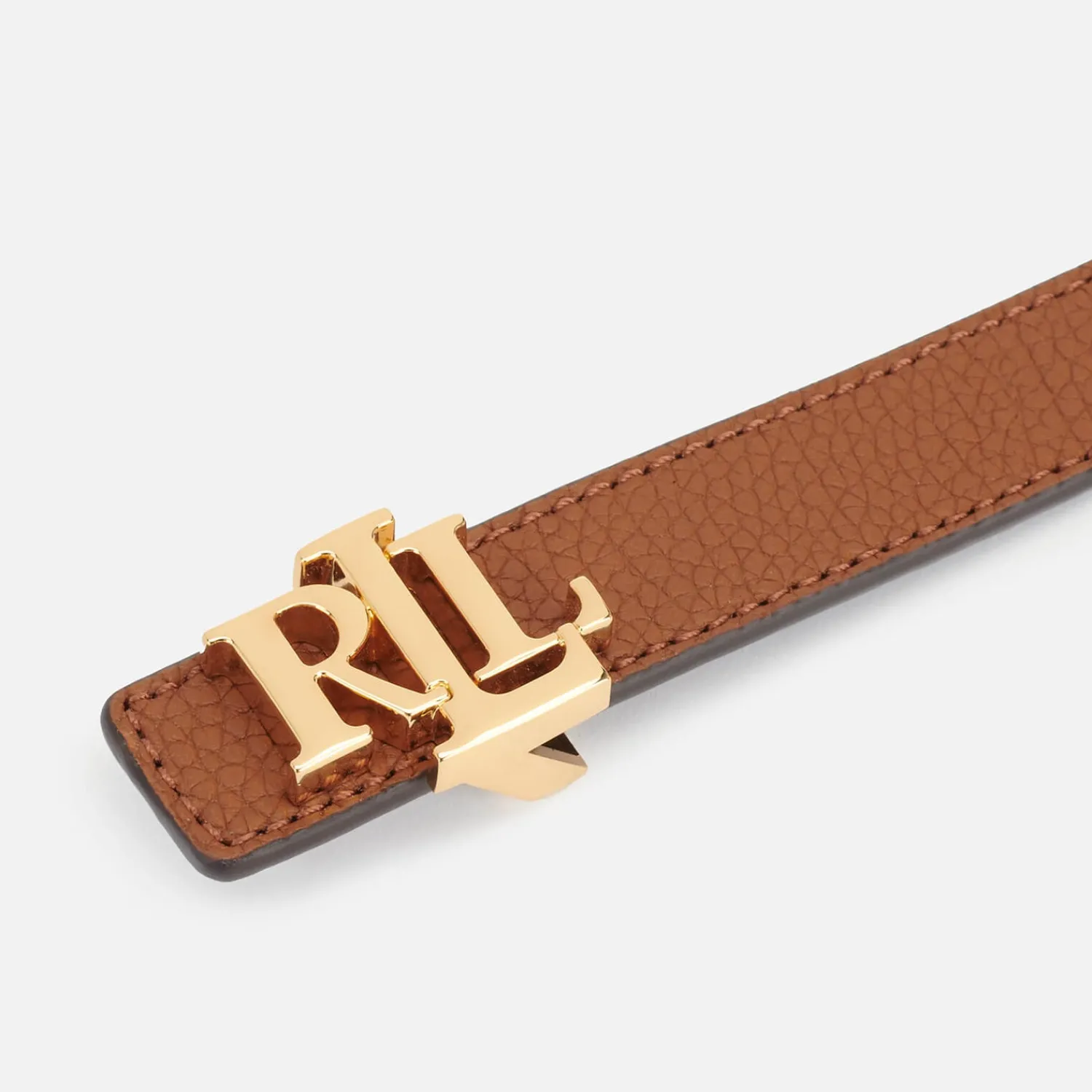Belts*Lauren Ralph Lauren Women's Reversable 20 Skinny Belt - Lauren Tan/Dark Brown