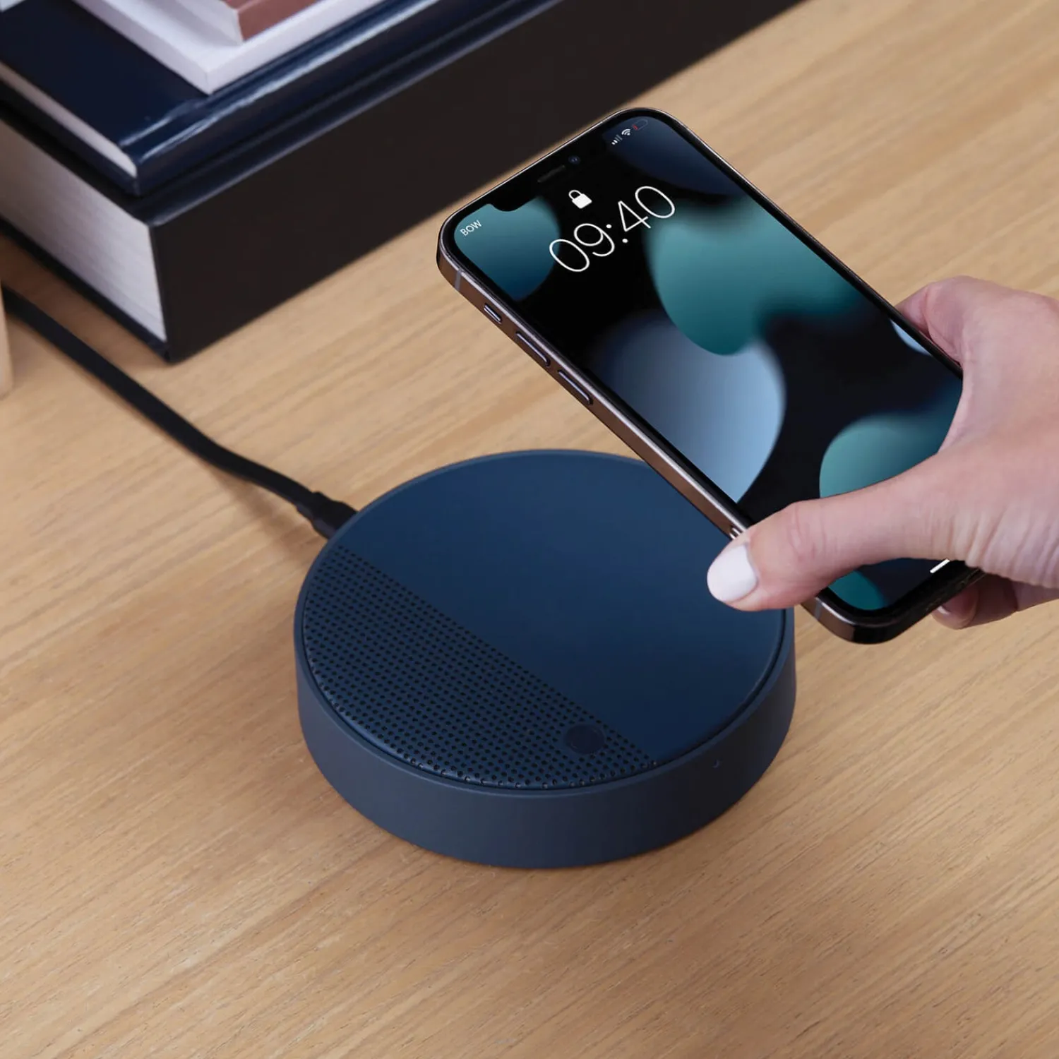 Tech Accessories*Lexon Oslo Energy + Bluetooth Speaker + Wireless Charger - Navy