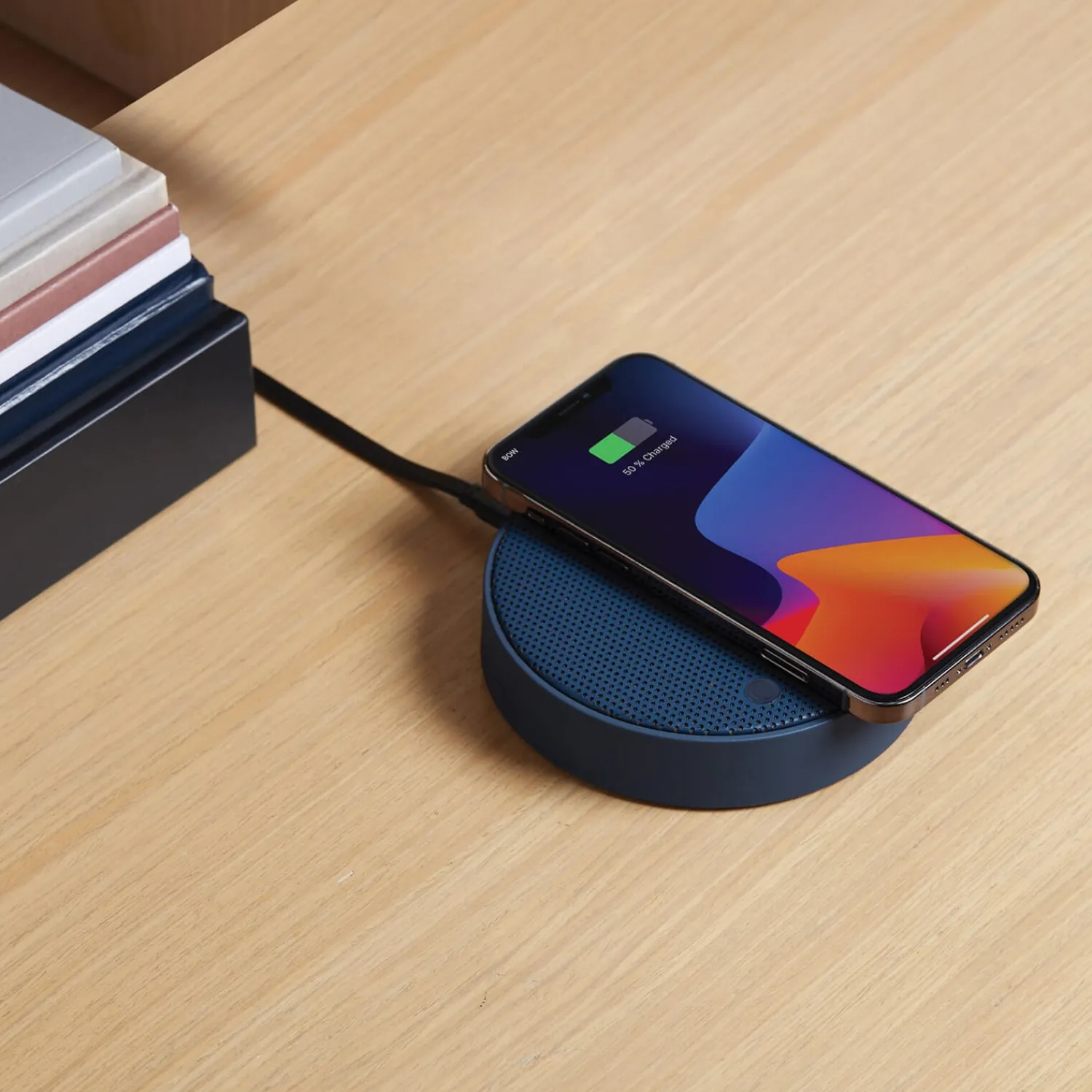 Tech Accessories*Lexon Oslo Energy + Bluetooth Speaker + Wireless Charger - Navy