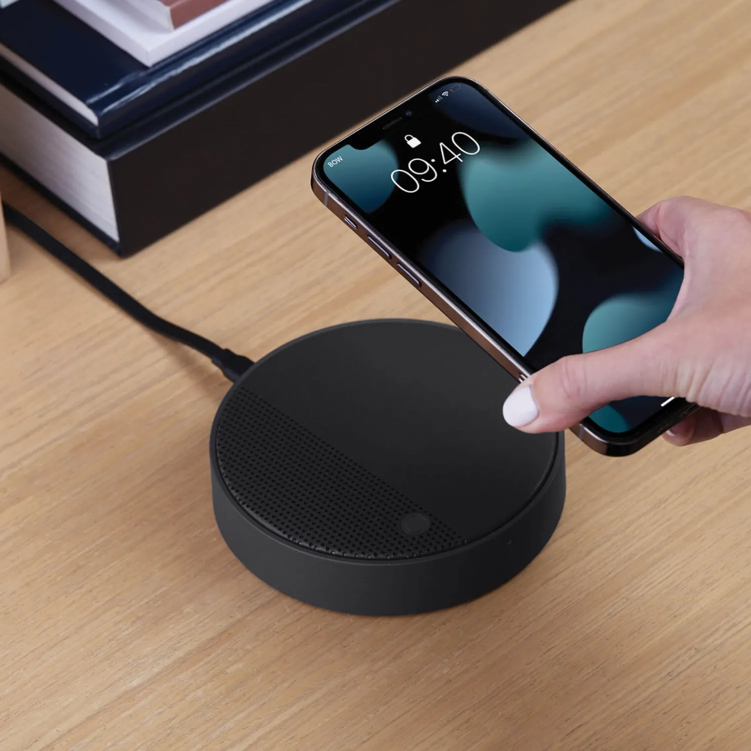 Home Accessories*Lexon Oslo Energy + Bluetooth Speaker + Wireless Charger - Black