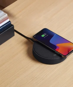 Home Accessories*Lexon Oslo Energy + Bluetooth Speaker + Wireless Charger - Black