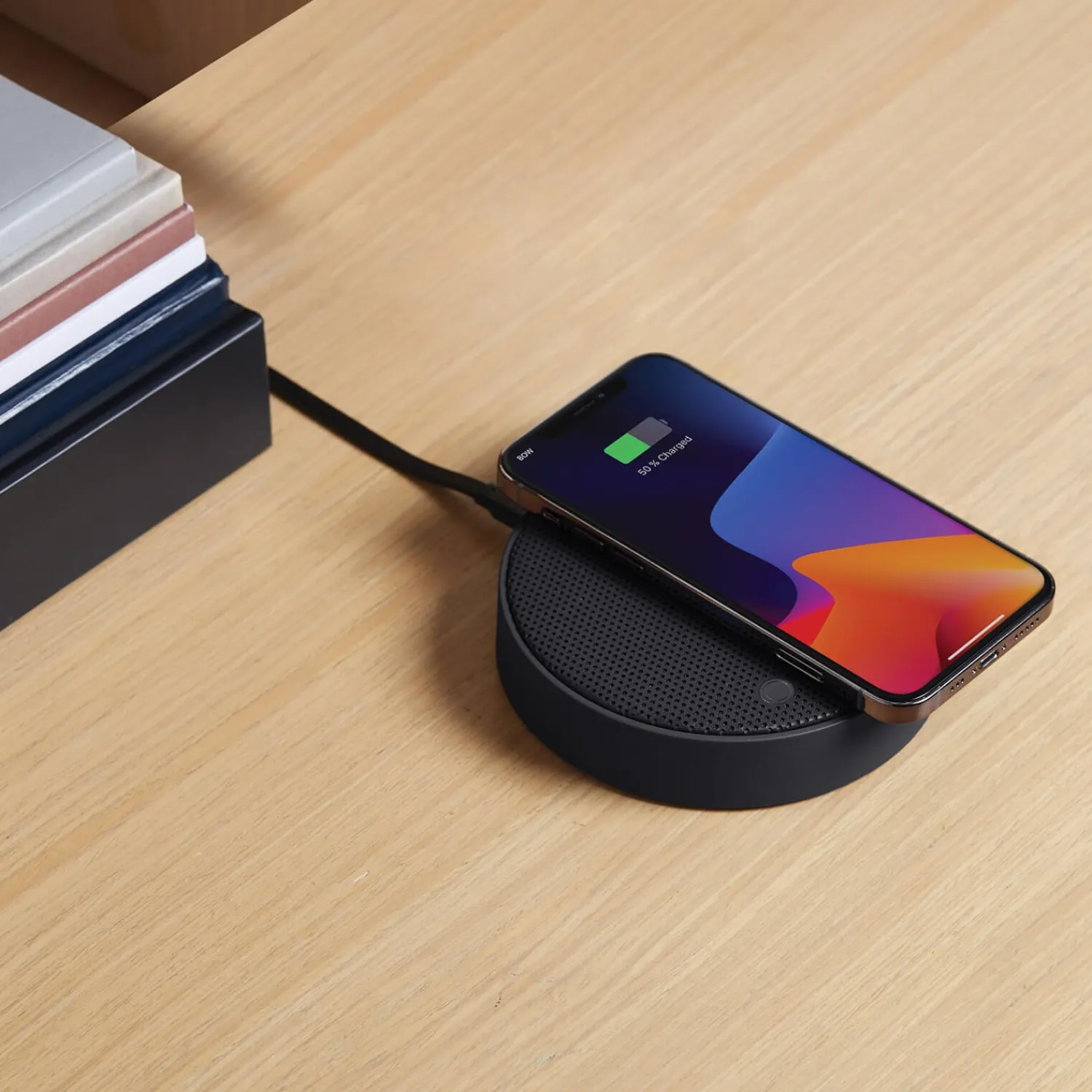 Home Accessories*Lexon Oslo Energy + Bluetooth Speaker + Wireless Charger - Black