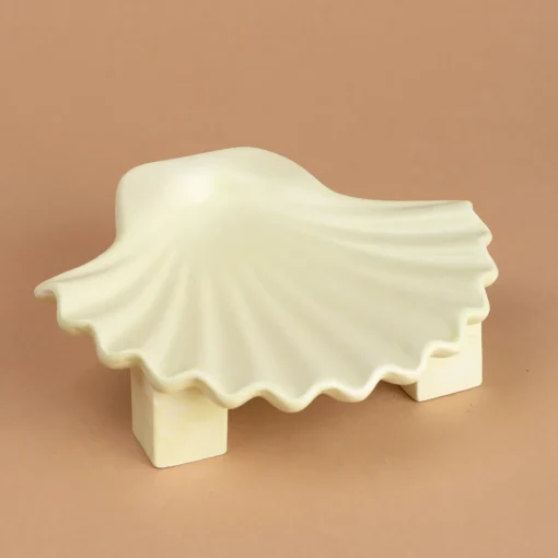 Home Accessories*Los Objetos Decorativos Seashell Plate - Lime