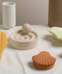 Home Accessories*Los Objetos Decorativos Seashell Box - Amber