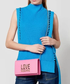 Crossbody Bags*Love Moschino Borsa Lettering Faux Leather Small Bag