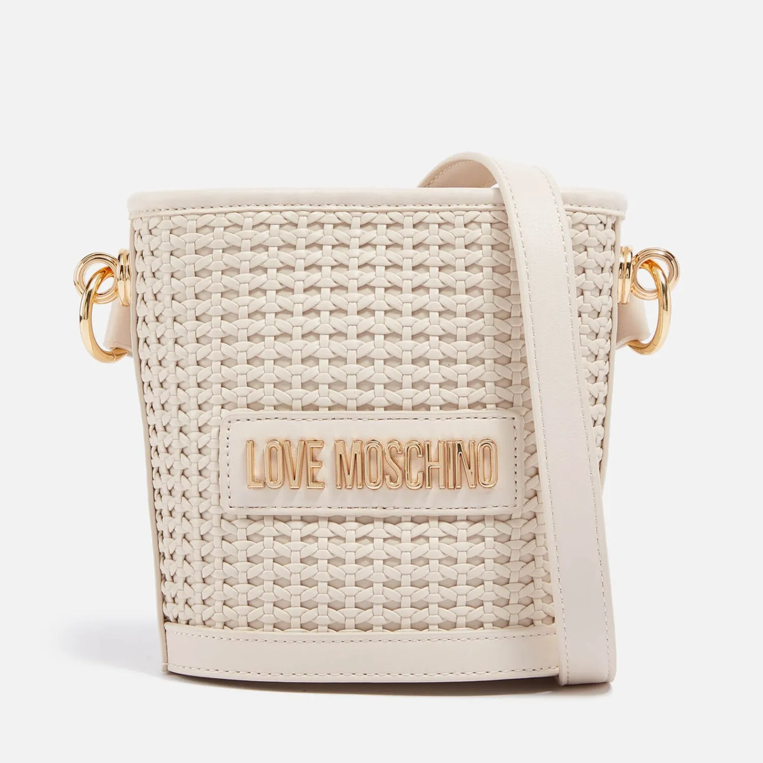 Bucket Bags*Love Moschino Knots Faux Leather Bucket Bag