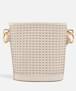 Bucket Bags*Love Moschino Knots Faux Leather Bucket Bag