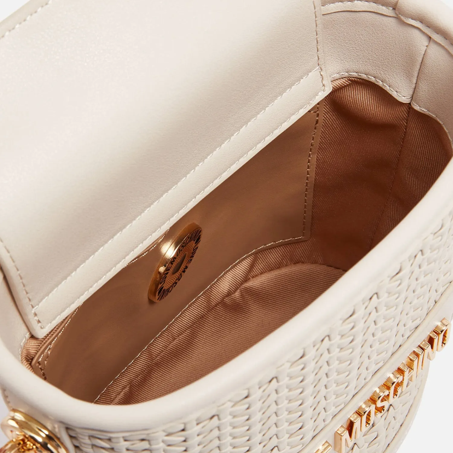 Bucket Bags*Love Moschino Knots Faux Leather Bucket Bag