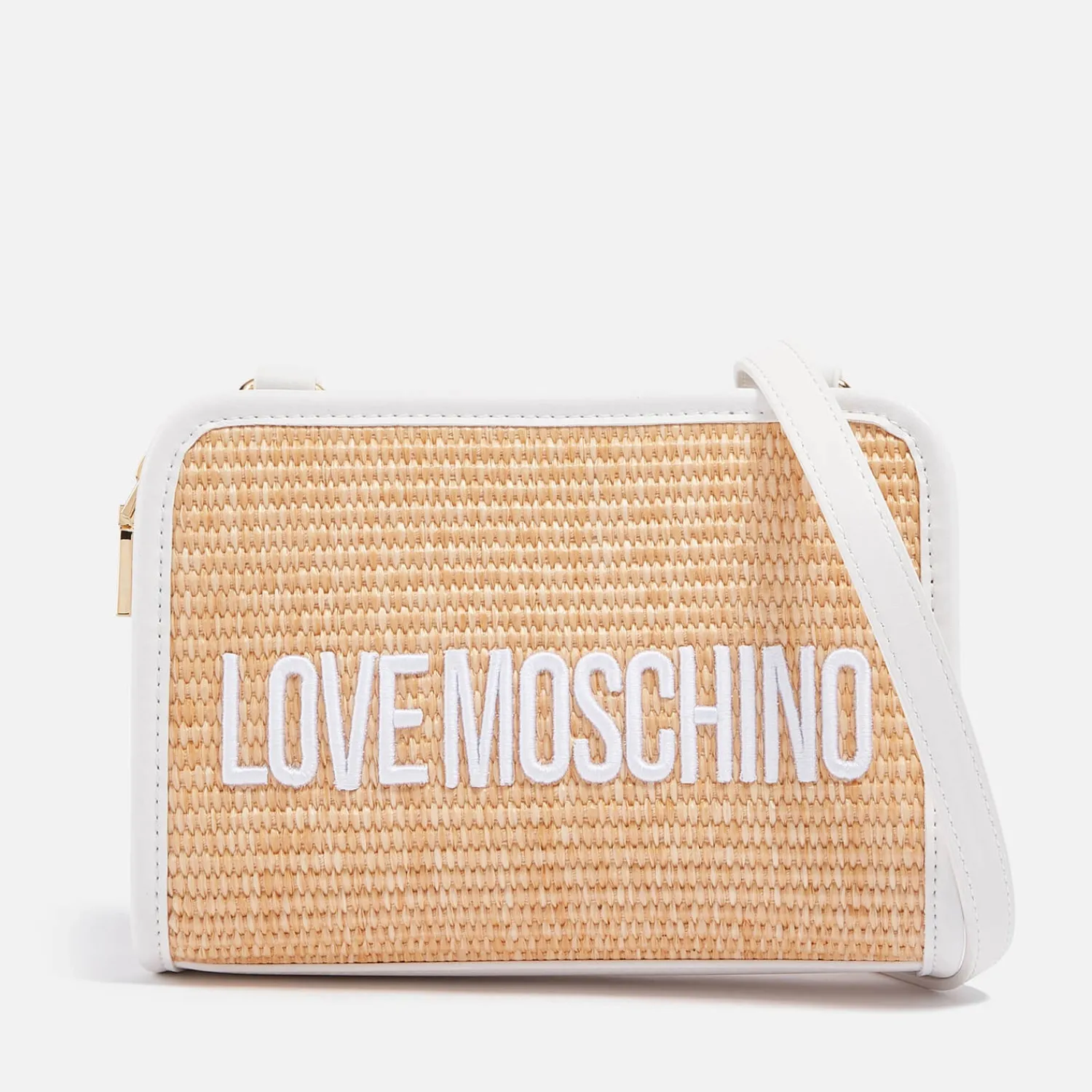Crossbody Bags*Love Moschino Rattan Faux Leather Crossbody Bag