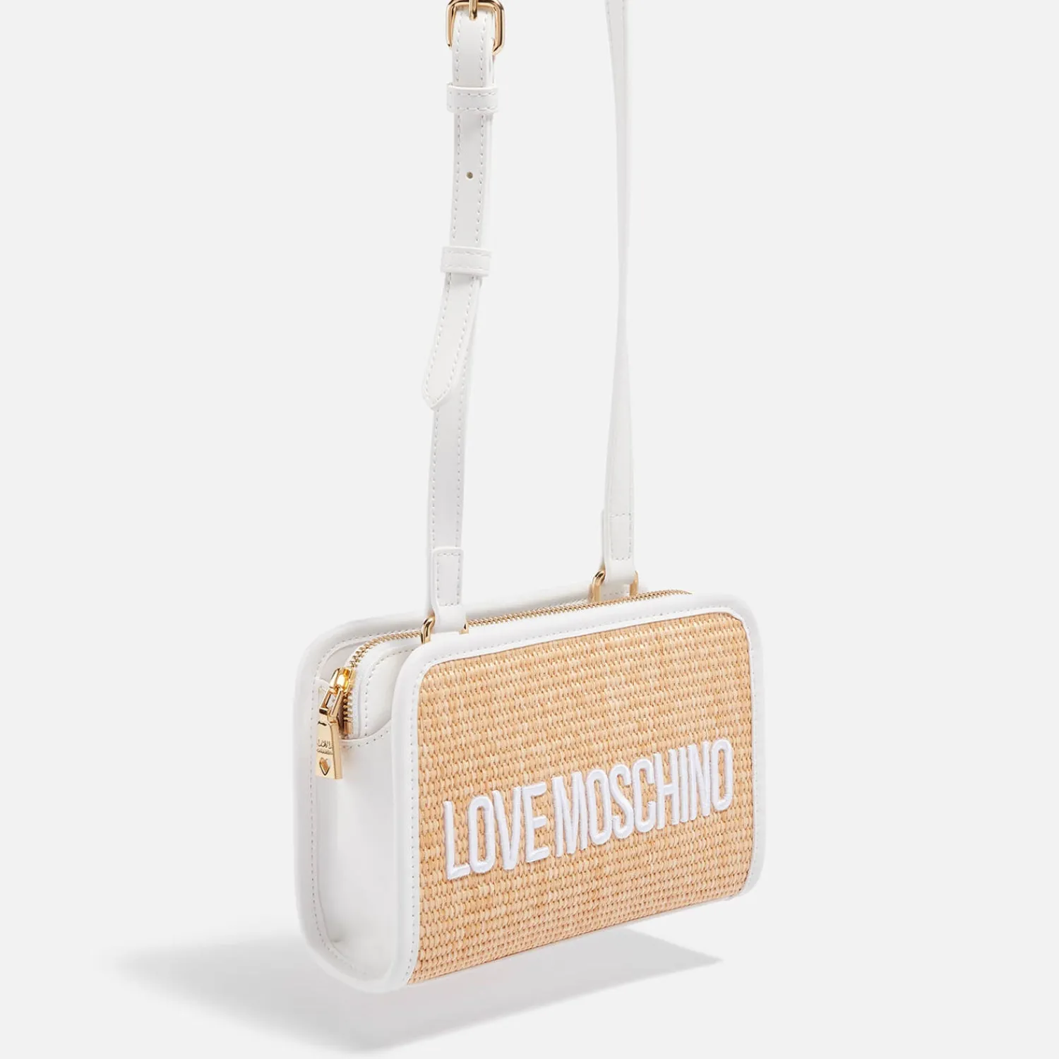 Crossbody Bags*Love Moschino Rattan Faux Leather Crossbody Bag