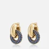 Earrings*Luv AJ Gold-Plated Cubic Zirconia Hoop Earrings