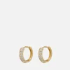 Earrings*Luv AJ Pave Gold-Plated Crystal Baby Earrings