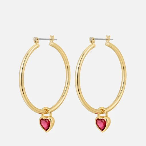 Jewellery Sets*Luv AJ X For Love And Lemons Heart Gold-Plated Hoop Earrings