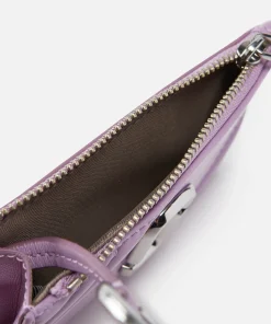 Purses And Cardholders*Marc Jacobs The Glam Shot Logo-Detailed Leather Wallet Regal Orchid