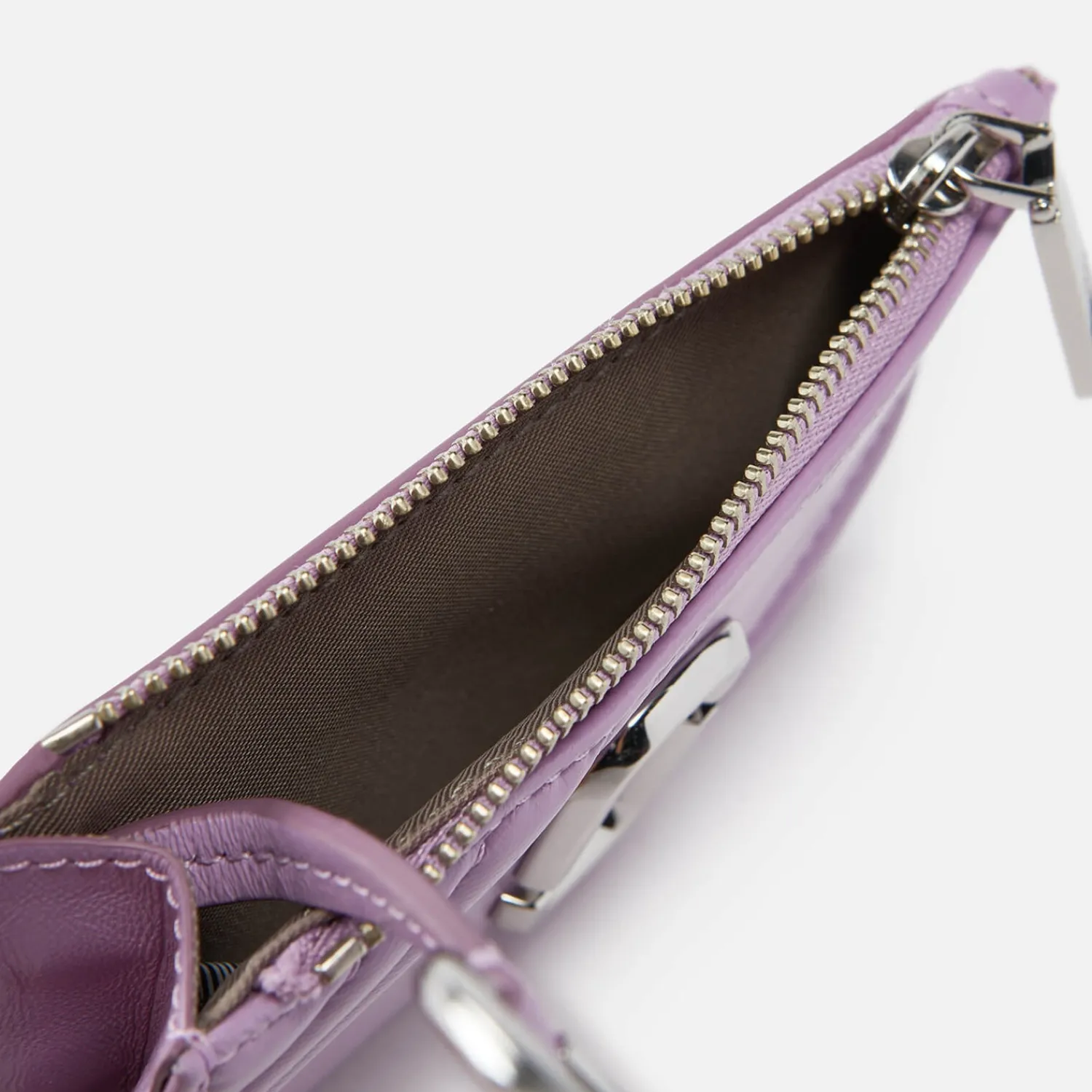 Purses And Cardholders*Marc Jacobs The Glam Shot Logo-Detailed Leather Wallet Regal Orchid