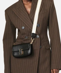 Mini Bags*Marc Jacobs The J Marc Mini Leather Shoulder Bag Black