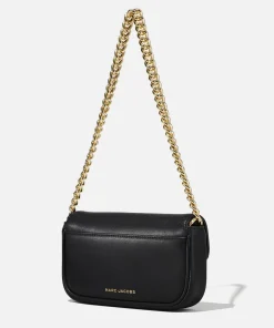 Mini Bags*Marc Jacobs The J Marc Mini Leather Shoulder Bag Black