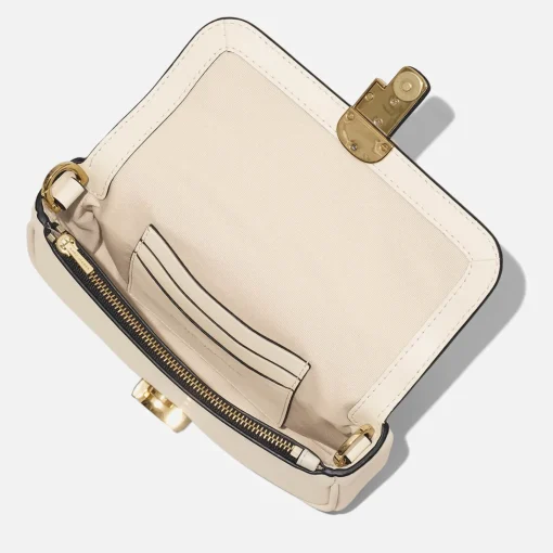 Mini Bags*Marc Jacobs The J Marc Mini Leather Shoulder Bag Cloud White