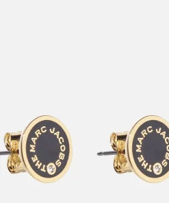 Earrings*Marc Jacobs The Medallion Gold-Toneenamel And Crystal Earrings