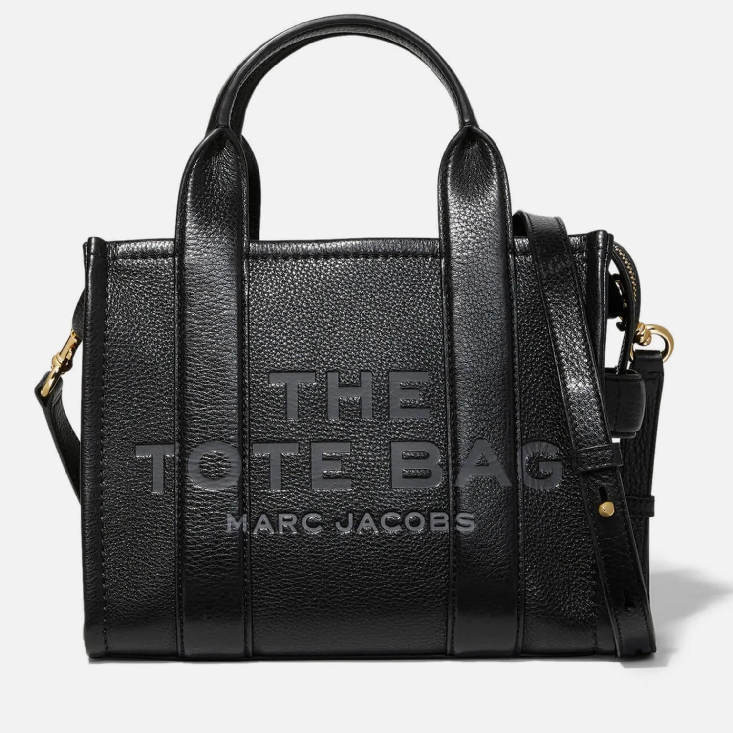 Mini Bags*Marc Jacobs Women's The Leather Mini Tote Bag - Black