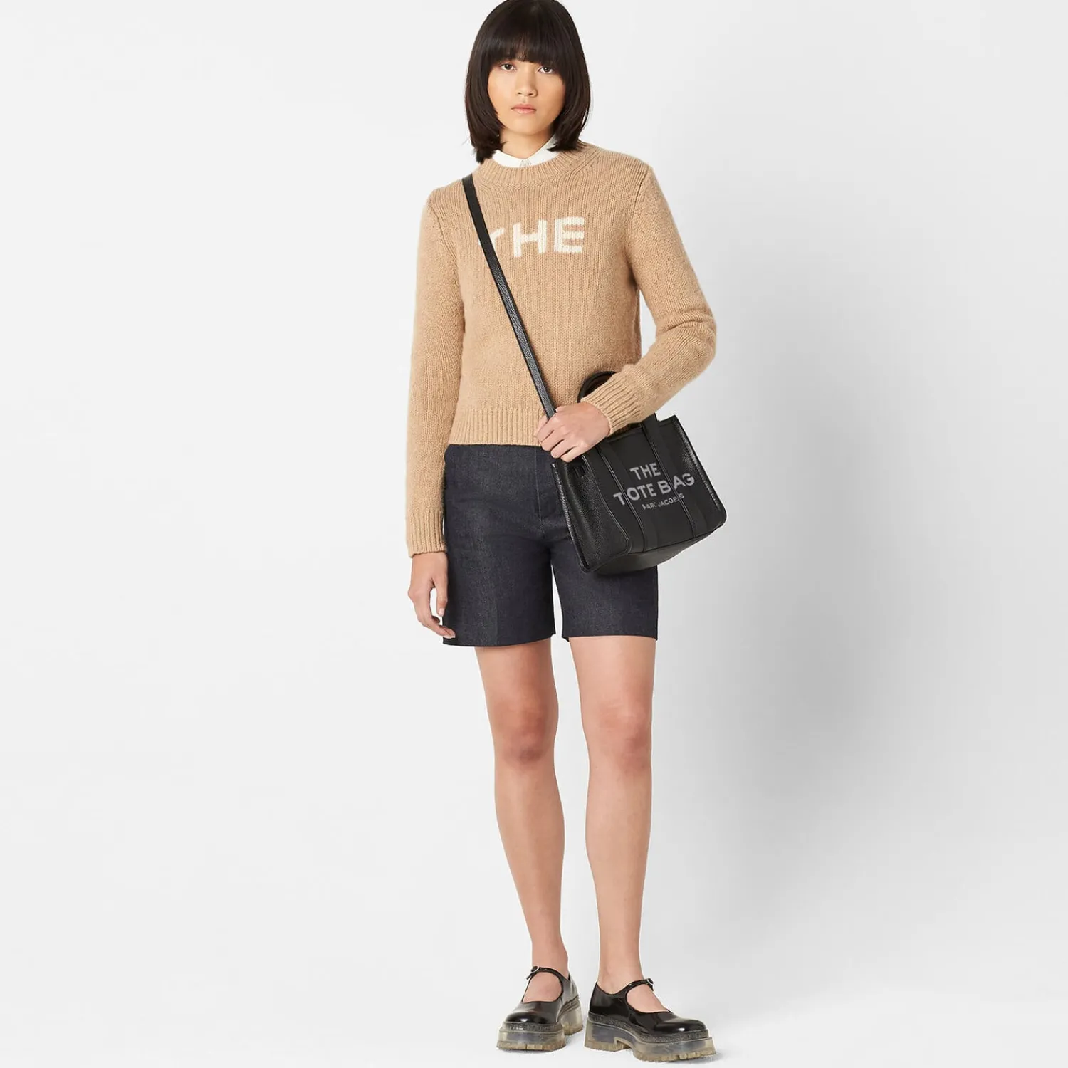 Mini Bags*Marc Jacobs Women's The Leather Mini Tote Bag - Black