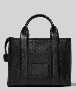 Mini Bags*Marc Jacobs Women's The Leather Mini Tote Bag - Black
