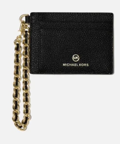 Purses And Cardholders*MICHAEL Michael Kors Small Jet Set Textured-Leather Cardholder