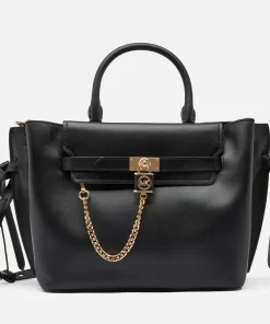 Satchels*MICHAEL Michael Kors Women's Hamilton Legacy Large Belted Satchel - Black